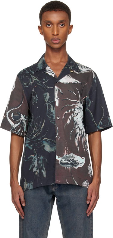 Skjorte Paul Smith Paul Smith Mixed Panel Thistleberry Print Shirt Flerfarvet | M1R-905UM-N02517-47, 0