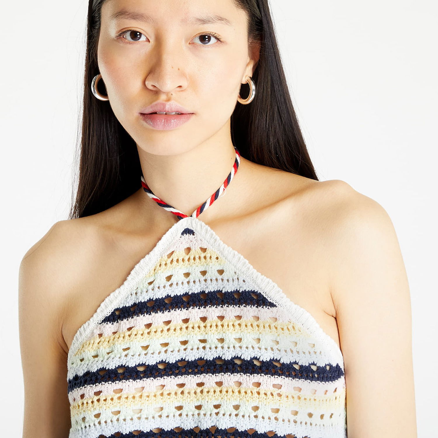 Tanktop Tommy Hilfiger Summer Crochet Top Flerfarvet | DW0DW15403 ZHO, 0