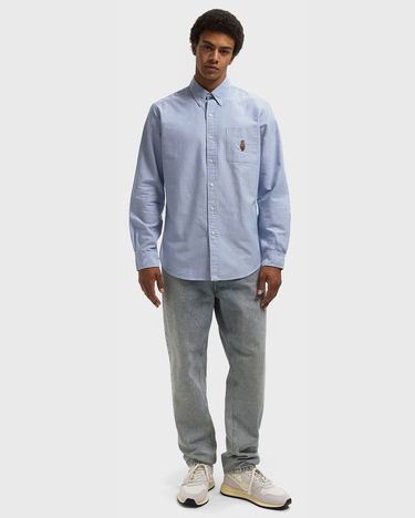 Skjorte Polo by Ralph Lauren Polo Bear Custom Fit Long Sleeve Button-Down Shirt Blå | 710P00577001, 1