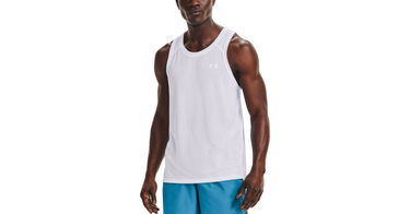 Tanktop Under Armour Streaker Singlet Hvid | 1361468-100, 1
