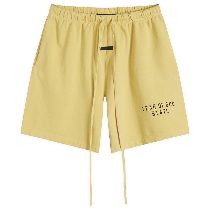 Shorts Fear of God ESSENTIALS Heavy Jersey Soccer Shorts Gul | 160BT244163F