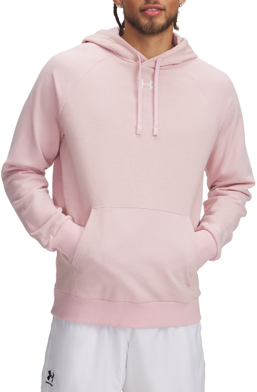 Sweatshirt Under Armour Under Armour UA Rival Fleece Hoodie Lyserød | 1379757-647