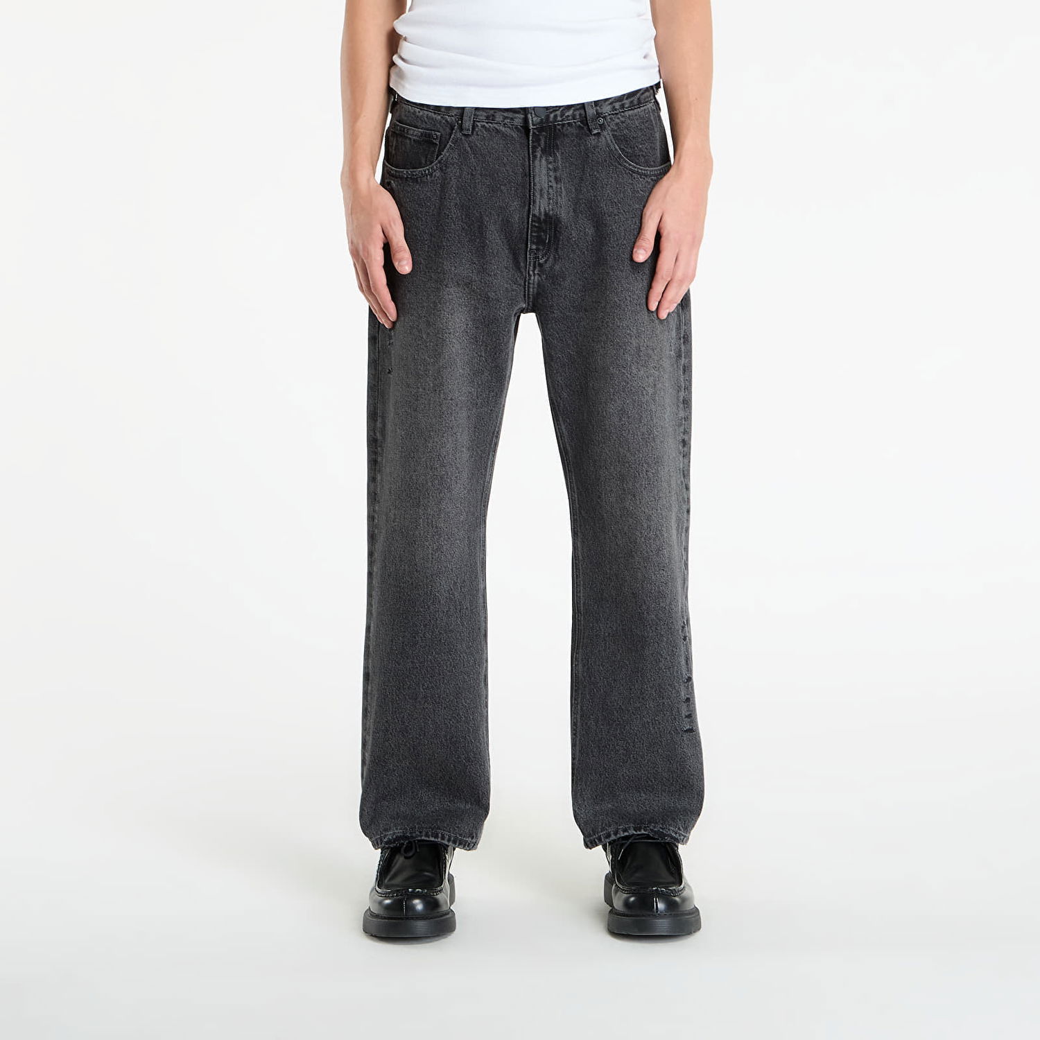 Jeans Footshop Playboy x FTSHP Denim Pants UNISEX Black Sort | FTSHP_515, 0