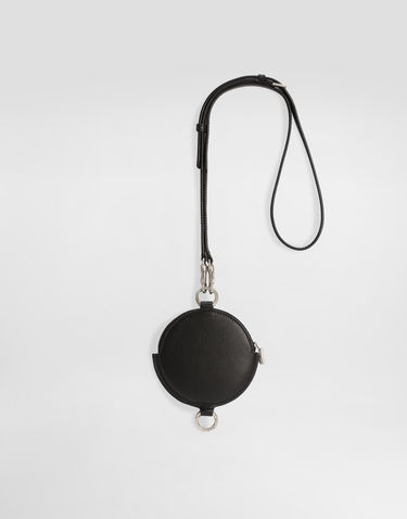 Tegnebog Dolce & Gabbana Dolce & Gabbana Calfskin Round Coin Purse with Strap Sort | BP3344A6E4880999, 3