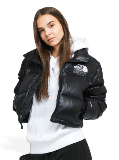 Puffer jakke The North Face Nuptse Short Jacket Sort | NF0A5GGEJK3