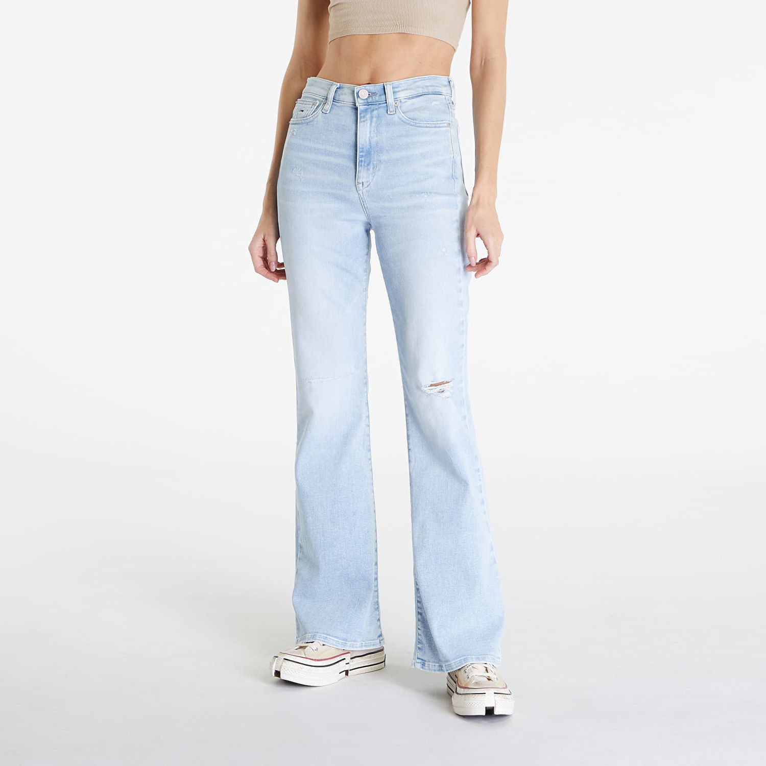 Jeans Tommy Hilfiger Sylvia High Rise Skinny Flared Jeans Denim Light Blå | DW0DW18332 1AB, 0
