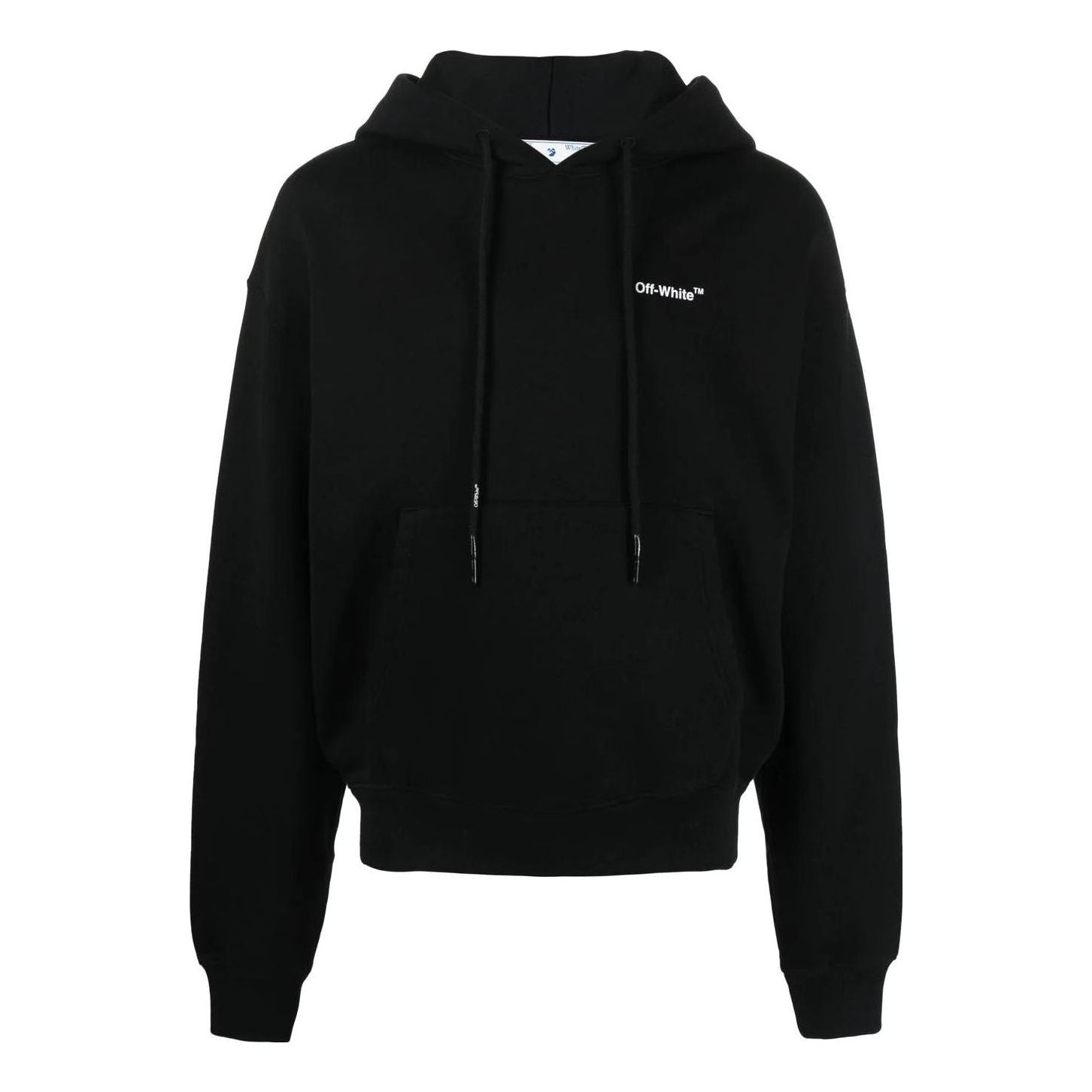 Sweatshirt Off-White Crowning Print Hoodie Sort | OMBB037C99FLE0071001, 0