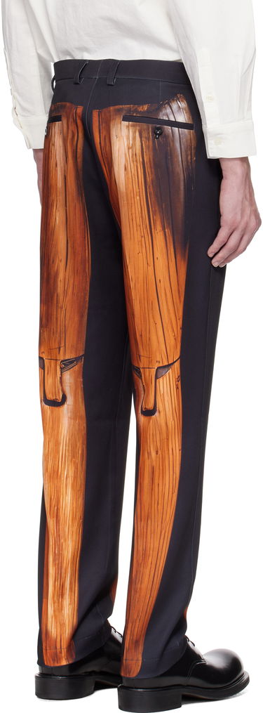 Bukser KidSuper KidSuper Mannequin Figure Suit Trousers Sort | SS25-SUB-10, 2