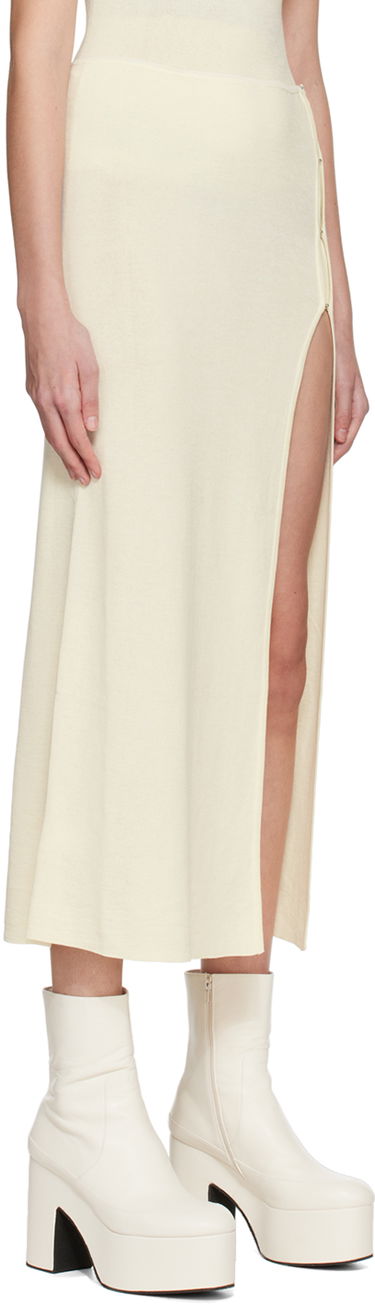 Nederdel BEC + BRIDGE BEC + BRIDGE Sorrento Midi Skirt with Side Slit Sort | H22-30388, 4
