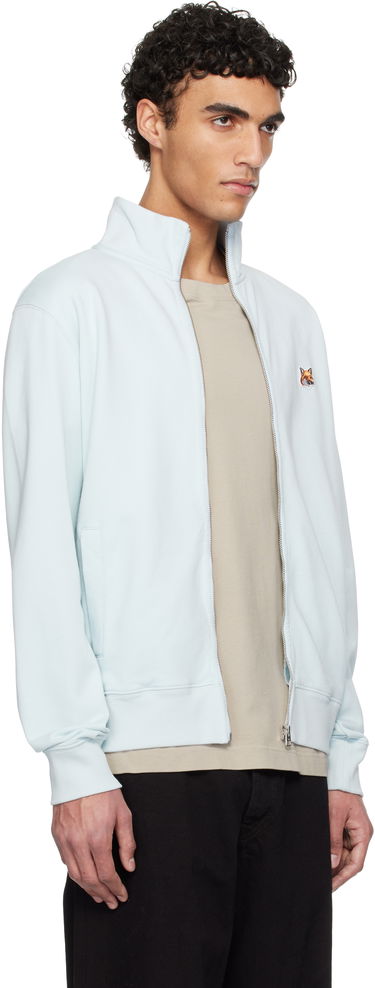 Sweatshirt MAISON KITSUNÉ Maison Kitsuné Fox Head Patch Full-Zip Sweatshirt Blå | OM02134KM0001, 1