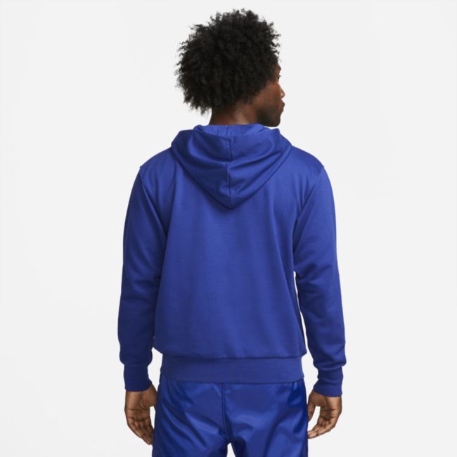 Sweatshirt Nike Dri-FIT Standard Issue Pullover Basketball Hoodie Mørkeblå | DQ6103-455, 1