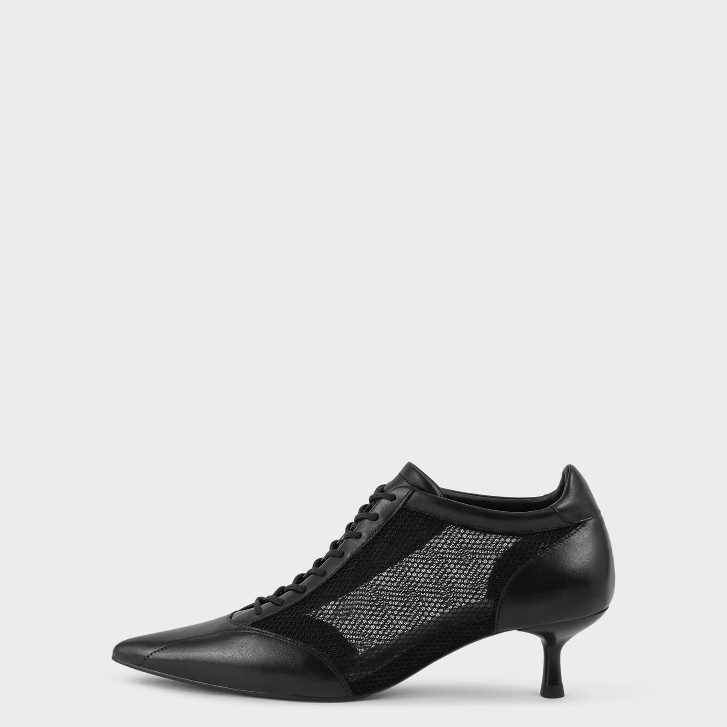 Sneakers og sko Vagabond Vagabond Lykke Mesh Kitten Heel Booties Sort | 5914-115-20, 0