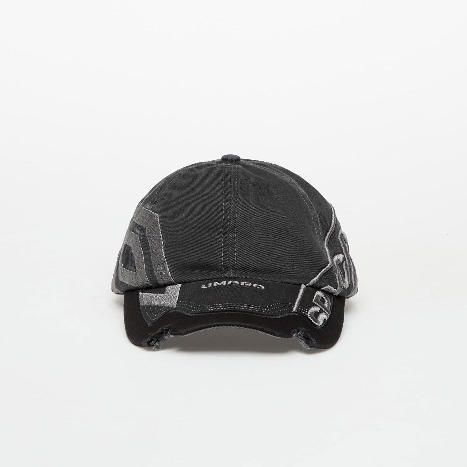 Kasket Umbro Spycam Distressed Graphic Baseball Cap Sort | UBMW231FA18 GRY0003, 0