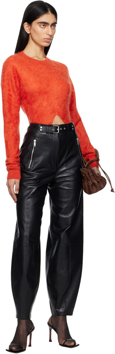 Bukser Nanushka Nanushka Jozefa Regenerated Leather Balloon Trousers Sort | NW25RSPA13699, 4