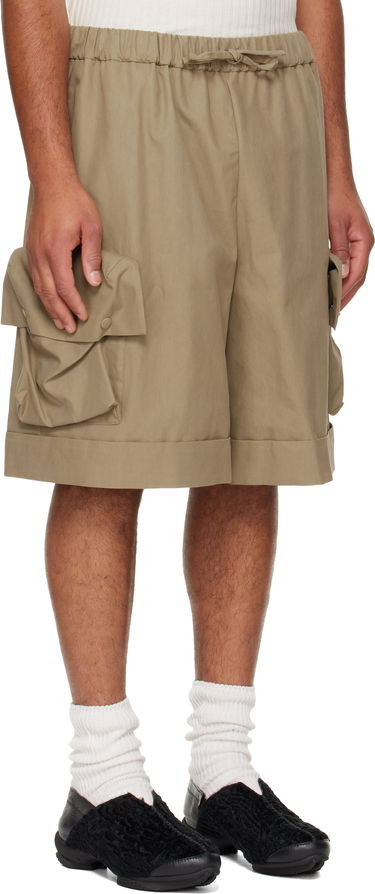 Shorts Simone Rocha Simone Rocha Multi Pocket Drawstring Cargo Shorts Beige | 4172 1267, 1