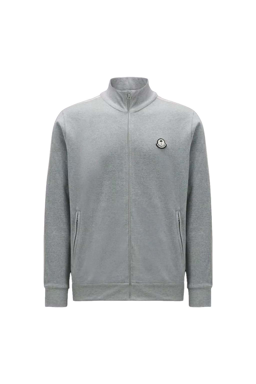 Sweatshirt Moncler Palm Angels x Chenille Zip-Up Sweatshirt Grå | I209L8G0000189A6S984, 0