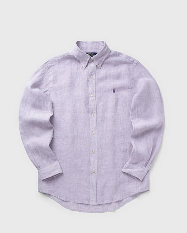 Skjorte Polo by Ralph Lauren Long Sleeve Striped Linen Button-Down Sport Shirt Lilla | 710968973006, 0