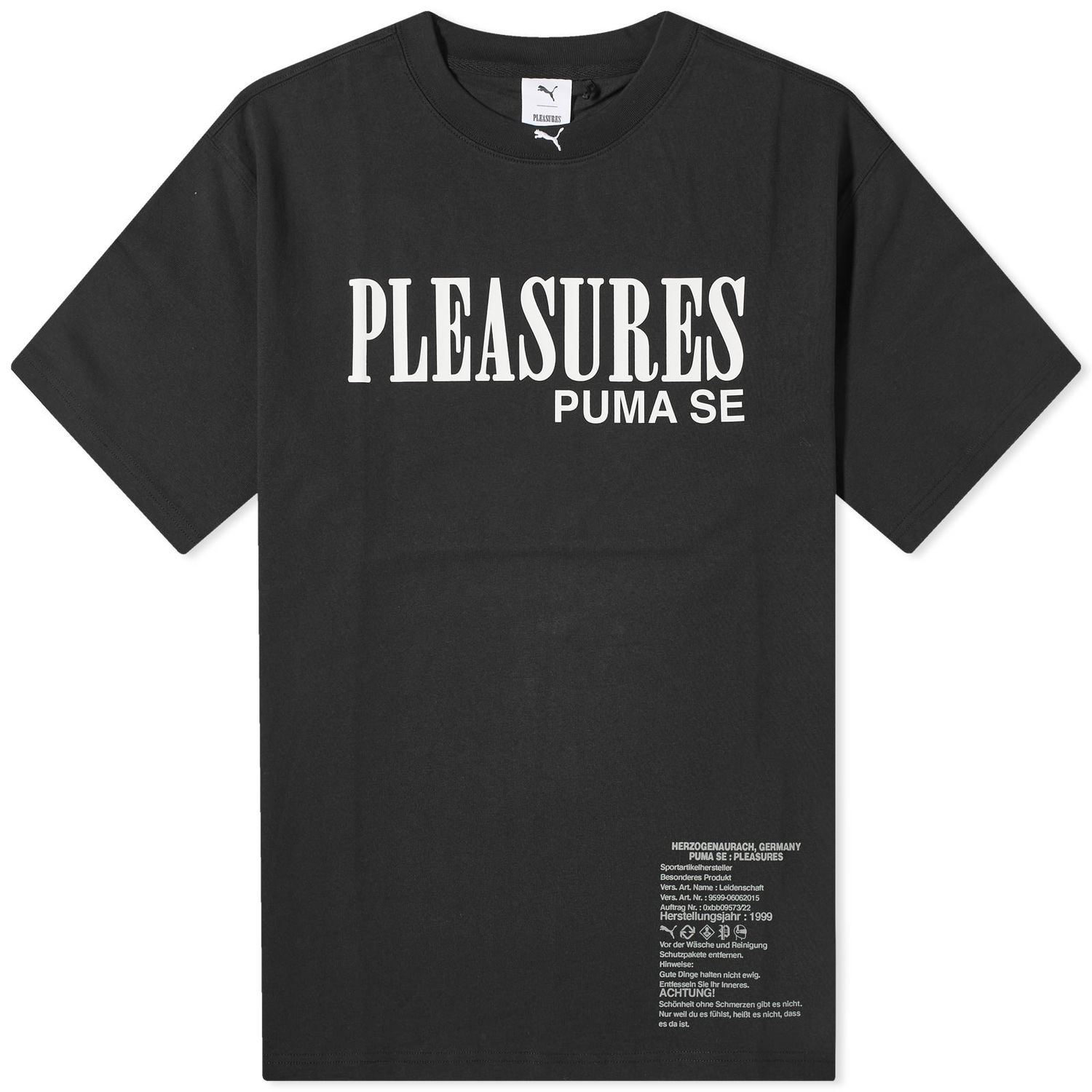 T-shirt Puma Pleasures Typo Sort | 620878-01, 0