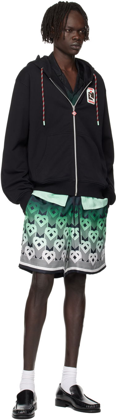 Sweatshirt Casablanca Casablanca Sunset Valley Zip Hoodie Sort | U-MPF25-JTP-150-01, 3