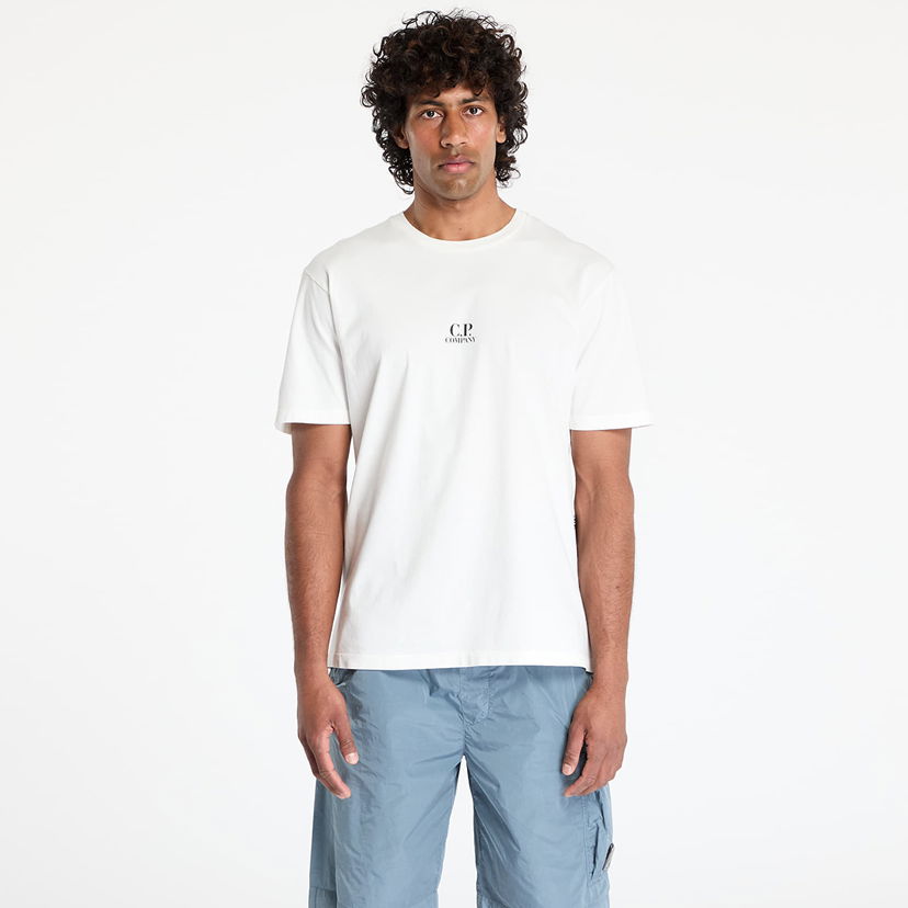 T-shirt C.P. Company C.P. Company Graphic-Print T-Shirt Hvid | 18CMTS317A005431G-103