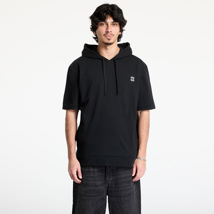 Sweatshirt BOSS Hugo Boss Devon Short Sleeve Hooded T-Shirt Sort | 50540164-001
