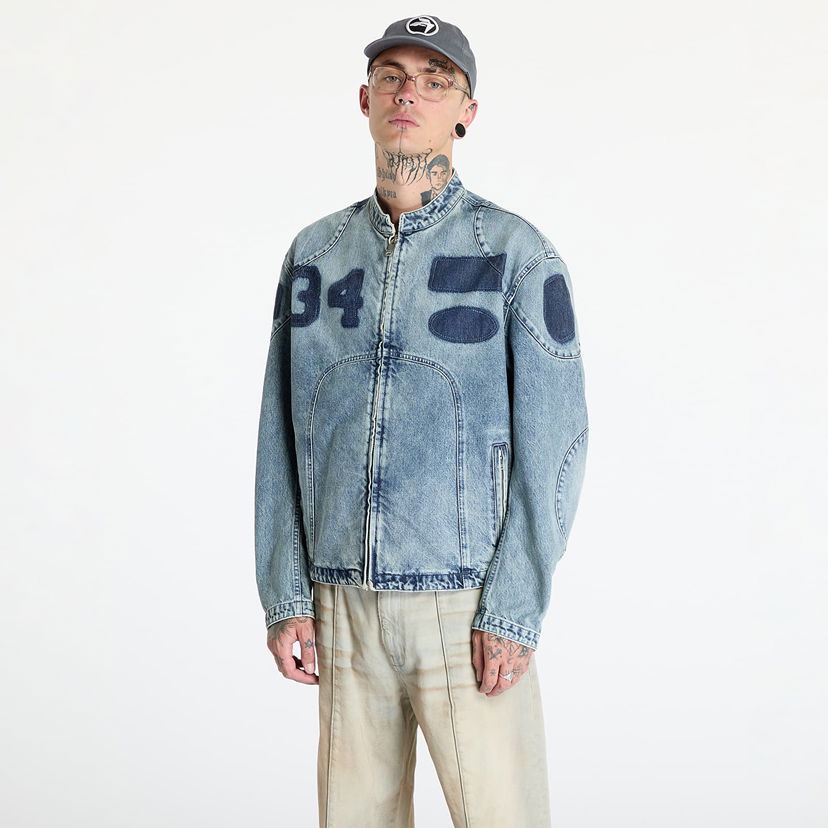Jakke Ambush Denim Rider Jacket Vintage Blue/ No Color Blå | BMYE002F24DEN0024400