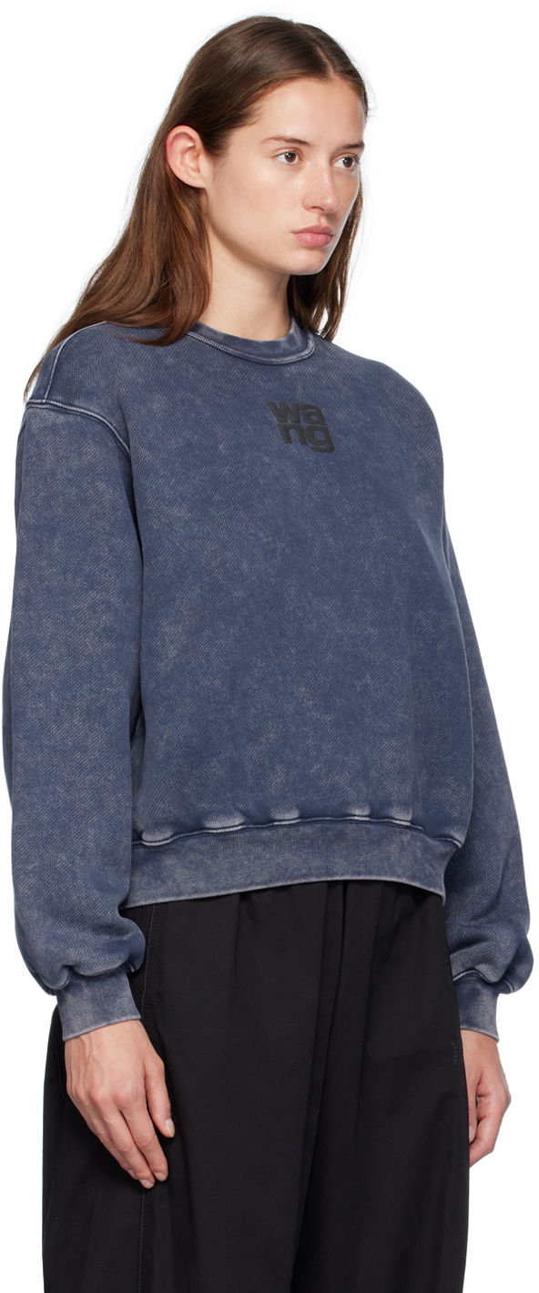 Sweatshirt Alexander Wang Alexander Wang.t Puff Logo Sweatshirt Blå | 4CC3241518, 1