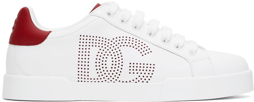 Sneakers og sko Dolce & Gabbana Portofino Calfskin Hvid | CS2277AV066