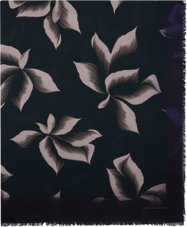 Tørklæde Dries Van Noten Dries Van Noten Printed Cotton Scarf Lilla | 251-021302-1009, 0