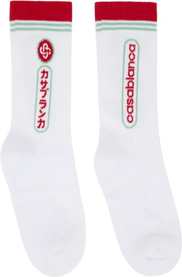 Sokker Casablanca Casablanca Fuji Dream Socks Hvid | APF25-ACC-010-01, 0