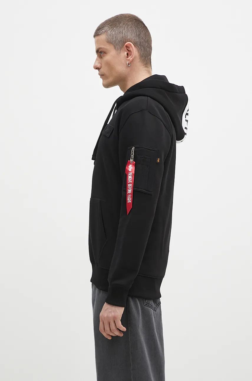 Sweatshirt Alpha Industries Hoodie With Print Sort | 178314.95, 1