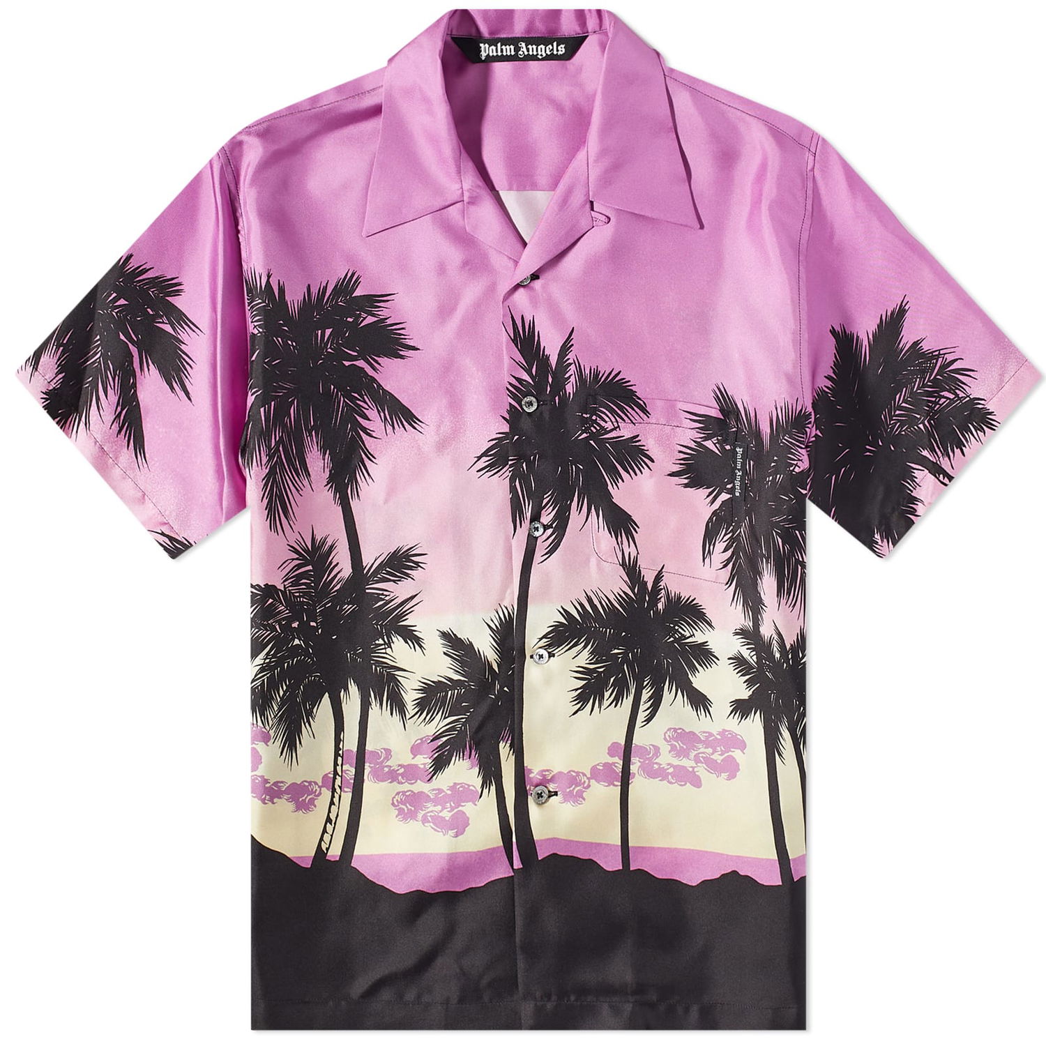 Skjorte Palm Angels Sunset Vacation Flerfarvet | PMGA110S23FAB0043710, 0