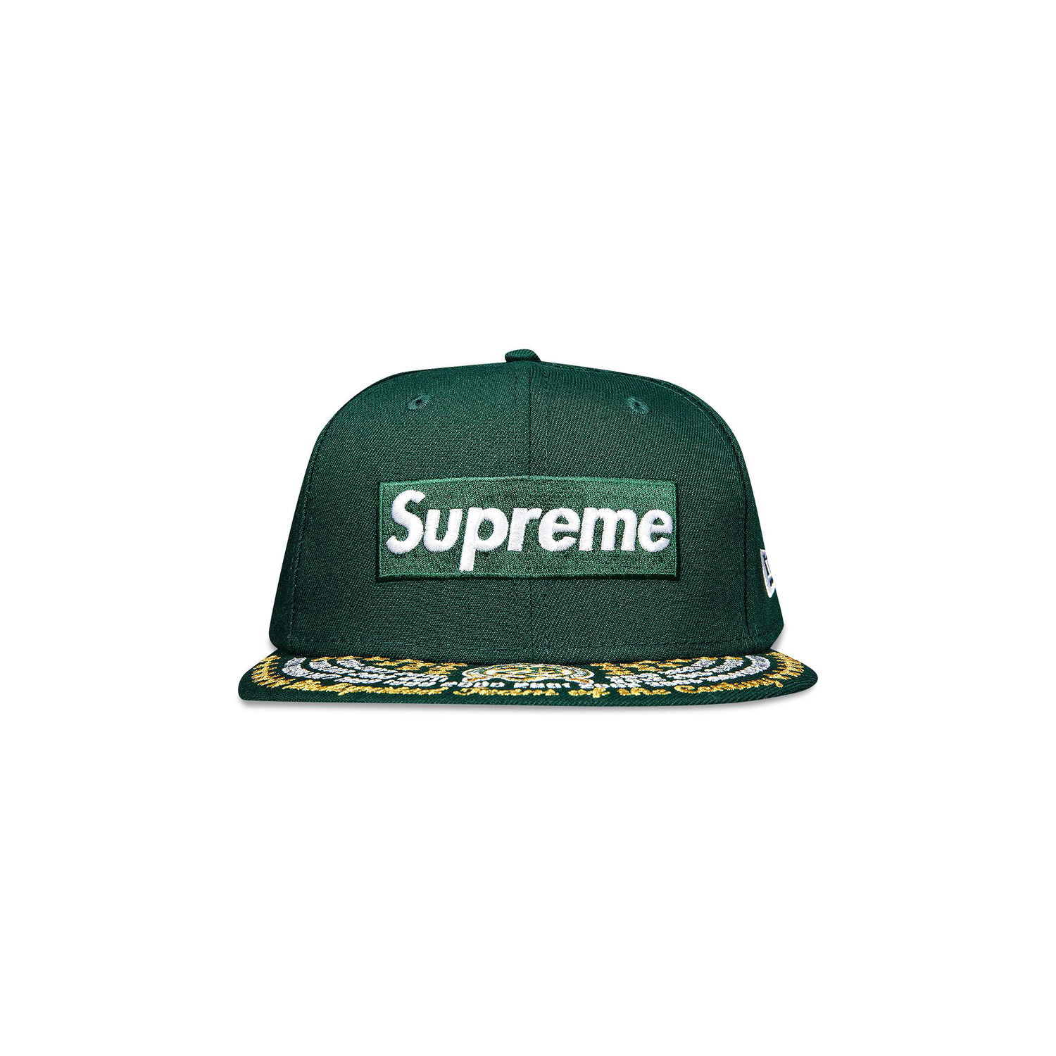 Kasket Supreme Undisputed Box Logo New Era Grøn | FW21H53 DARK GREEN, 1