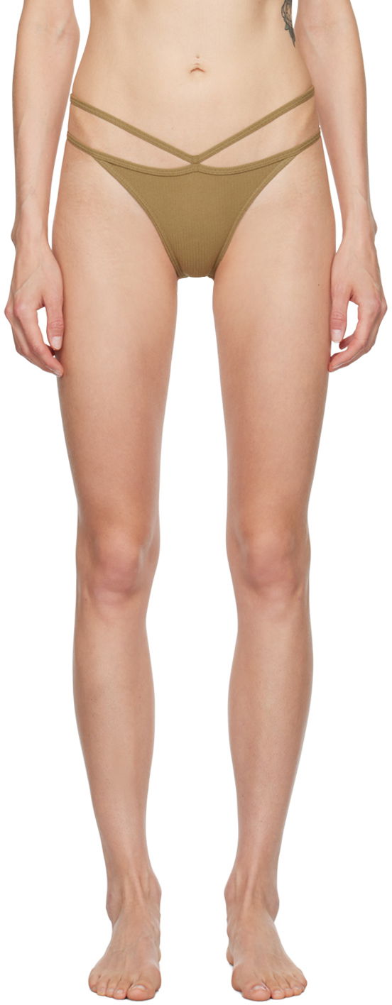 Trusser Baserange Cross Strap Briefs Brun | UNNI-RB-AU24