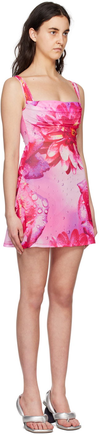 Kjole Miaou Miaou Ginger Floral Print Mini Dress Lyserød | 5018PM1DYR, 1