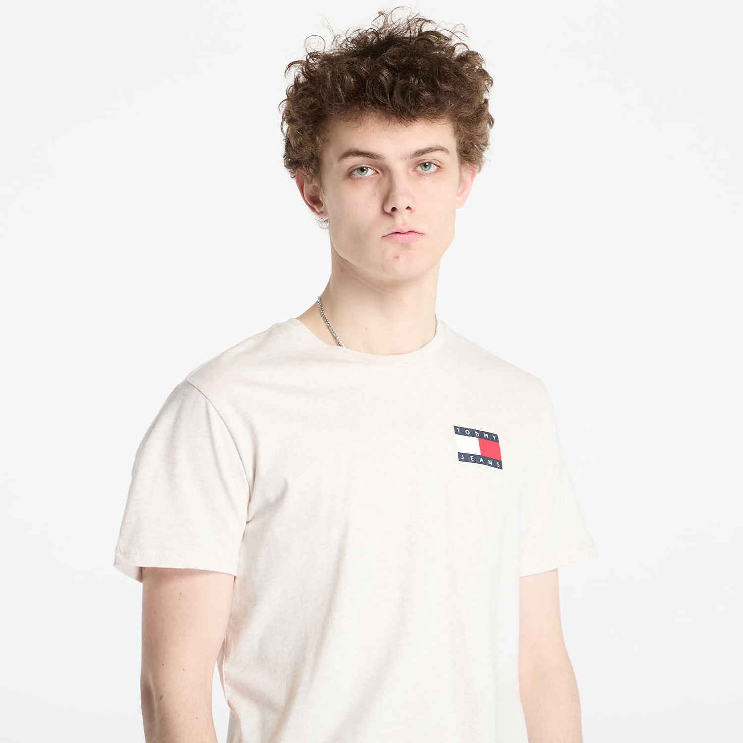 T-shirt Tommy Hilfiger Tommy Jeans Slim Essential T-Shirt Beige | DM0DM20740 AE3, 1