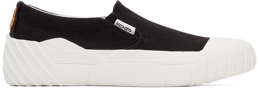 Sneakers og sko KENZO Kenzo Tiger Crest Slip-On Sort | FB62SN420F50