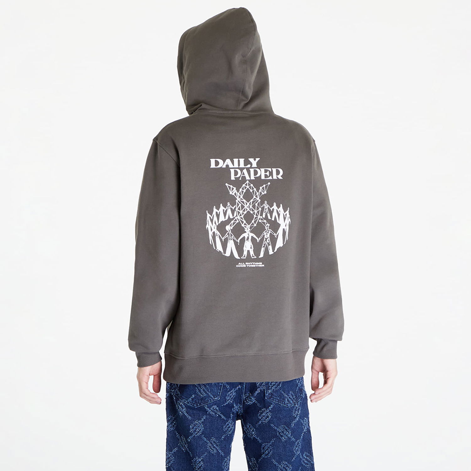 Sweatshirt DAILY PAPER Hand In Hand Hoodie Grøn | 2411101, 1