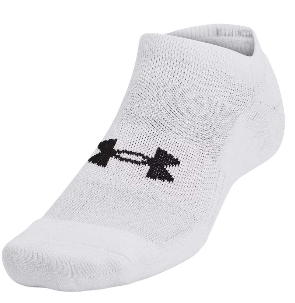 Sokker Under Armour UA TC No Show Socks - 3 Pack Hvid | 1386313-100, 1