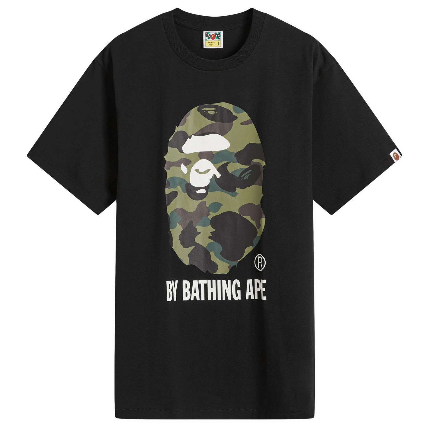T-shirt BAPE Bathing Ape ABC Camo By Bathing Ape T-Shirt Black Green Large Grøn | 001TEK801012M-BKG, 0