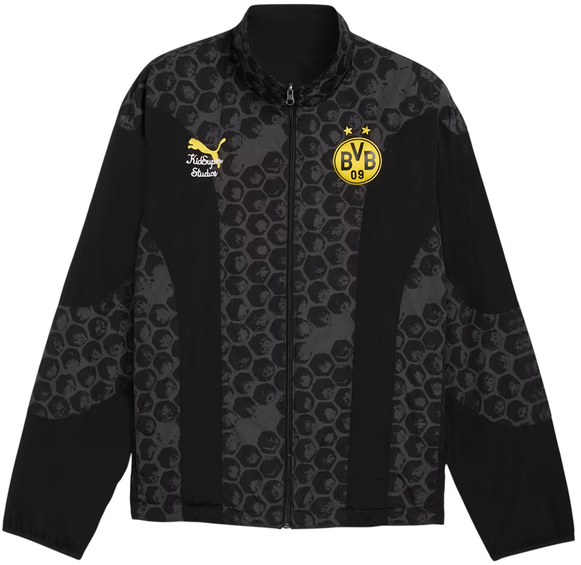 Jakke Puma Borussia Dortmund KIDSUPER Reversible Jacket Sort | 782757-03