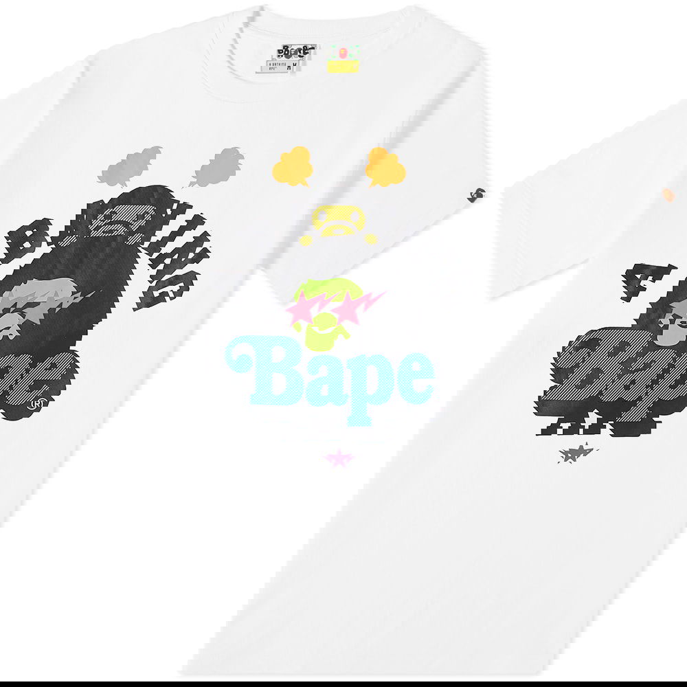 T-shirt BAPE BAPE & Baby Milo T-Shirt, Size M Hvid | 002TEH801012M-WHT, 1