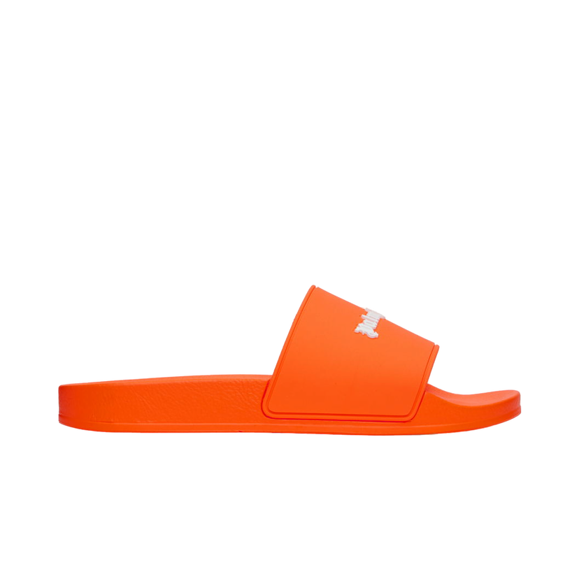 Sneakers og sko Palm Angels Orange Logo Pool Slides Orange | PMIC011F24MAT0016666