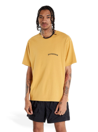 T-shirt Pleasures Neural Heavyweight Shirt Gul | P22SU012 squash