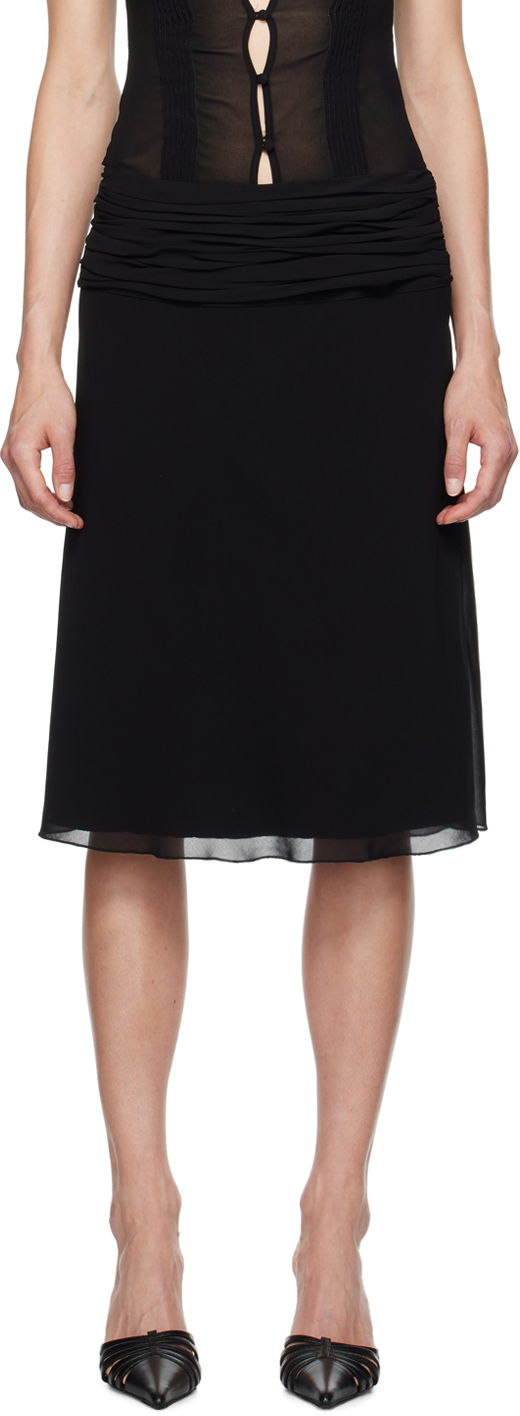 Nederdel GUIZIO Guizio Eda Midi Skirt Sort | P24314W101