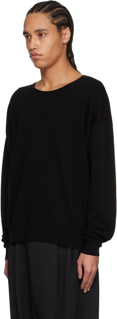 Sweater LEMAIRE Lemaire Fine Cotton Long Sleeve Sweater Sort | TO1373 LK1041, 3