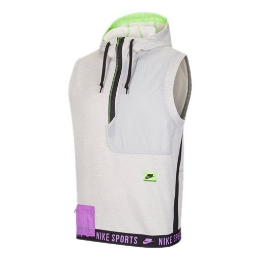 Vest Nike Therma Sports Sleeveless Hoodie Grå | CV7742-050