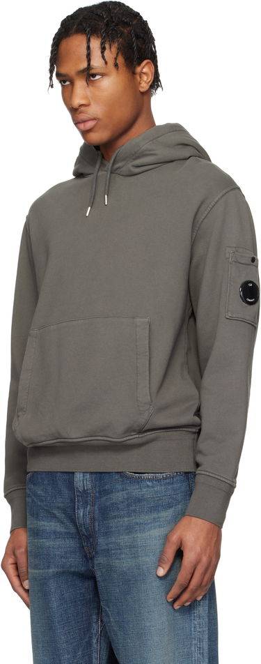 Sweatshirt C.P. Company C.P. Company Diagonal Fleece Resist Dyed Lens Hoodie Grå | 18CMSS099A-110044R, 3