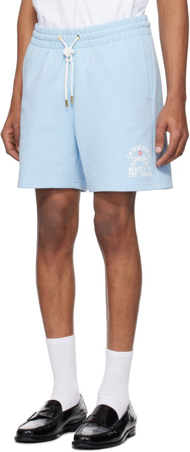 Shorts Casablanca Casablanca 'Beauty Of The World' Sweat Shorts Blå | MS25-JTR-003-03, 3