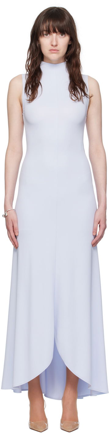 Kjole Courrèges Mock Neck Maxi Dress Blå | 224JRO425JS0066